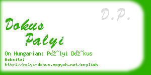 dokus palyi business card